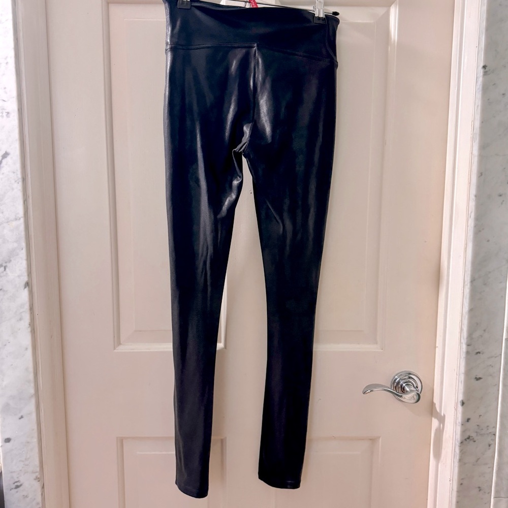 Spanx Faux Leather Leggings Petite Small